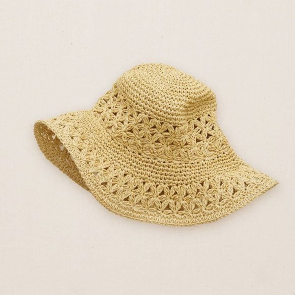 aerie Crochet Floppy Beach Hat